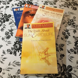 Peter Lamas Signed Book Bundle All 4 Rare Beauty Anti Aging 2003 Trade Paperback